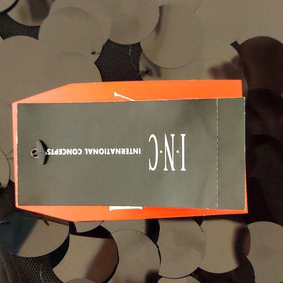 I.N.C. International Concepts Sequins Shift Dress Deep Black Size XL - Picture 8 of 9